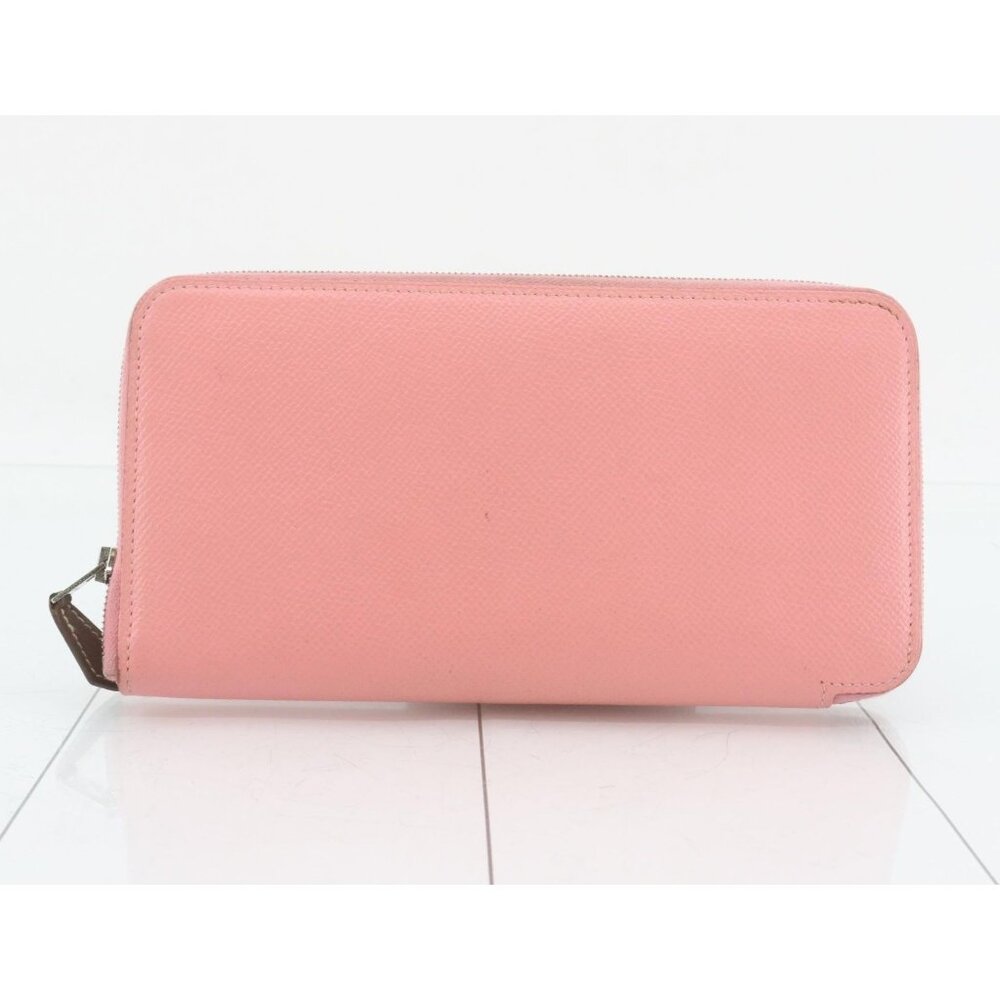 Hermes Epsom Silk'In Zippy Wallet Rose Confetti (MSRP $1,740)